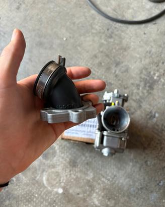 carburatore e collettore 24 mm