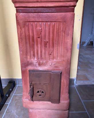 Stufa antica in terracotta Felici – Prato