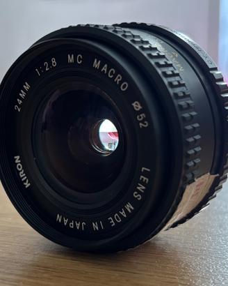 KIRON 24mm f/2.8 MC Macro – Attacco Yashica/Contax