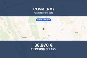 Immobile in asta di 56 m² con box auto a Roma