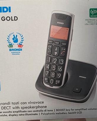 Telefono Cordless Brondi Bravo Gold