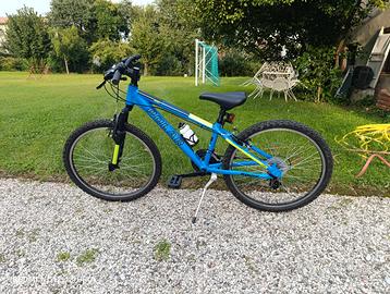 Mountain bike dai 8/9 anni  ragazzo blu/verde