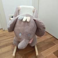 Dondolo per Neonati in legno con Suoni di Elefante