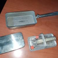 siringa in vetro bollitore e due aghi NUOVA