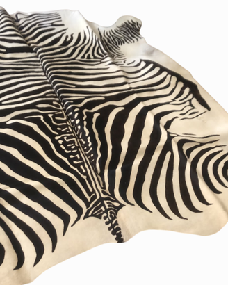 Tappeto  in Vera Pelle di Mucca – Stampa Zebra
