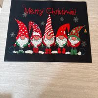 Tappetino cucina natalizio antiscivolo con gnomi