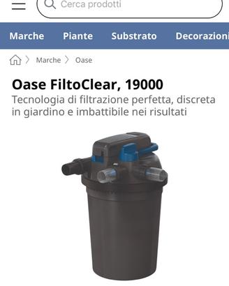 Filtro Oase per laghetto di 20 litri