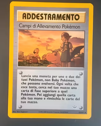 Campi di allevamento pokemon mazzo Neo Discovery