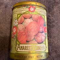 Scatola vintage di latta Amaretti Virginia