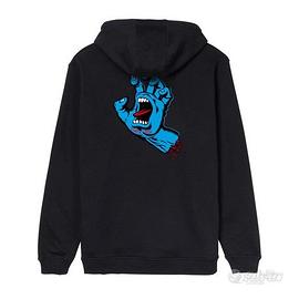 FELPA SANTA CRUZ SCREAMING HAND CHEST NERO