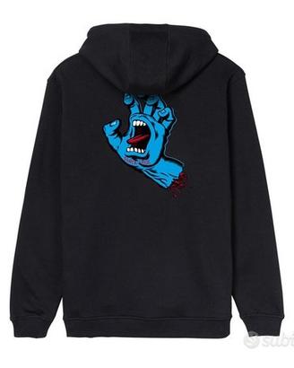 FELPA SANTA CRUZ SCREAMING HAND CHEST NERO