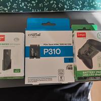 batteria pad Xbox + ssd