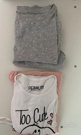 Set pigiami bambina 8 anni kiabi peanuts
