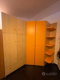 Guardaroba singolo legno chiaro