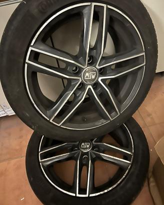 Cerchi MSW by OZ 17" + Gomme Estive Continental
