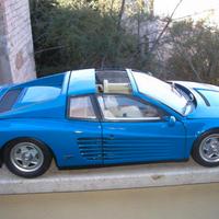Testarossa POCHER Ferrari TARGA 1/8 blu elaborata