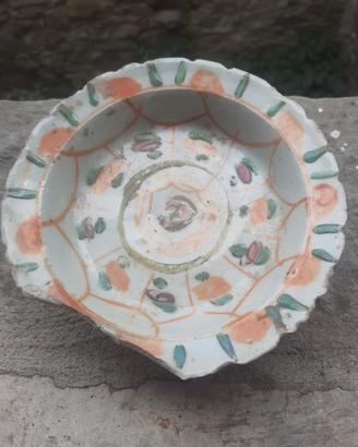 Piccolo piatto alzata Dinastia Tong Zai restauro