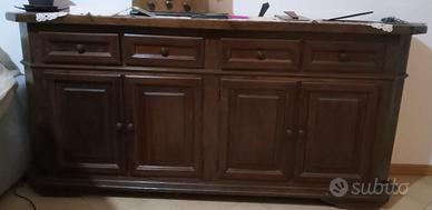 Madia credenza arte povera legno massello