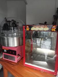 macchinetta zucchero filato e popcorn