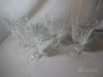 Set 4 bicchieri da vino rosso vintage