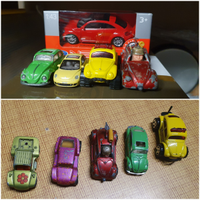 7 Modellini originali 1980/90 Maggiolone ed altri