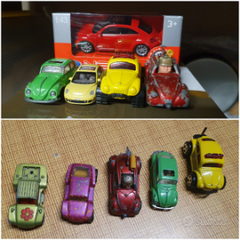 7 Modellini originali 1980/90 Maggiolone ed altri