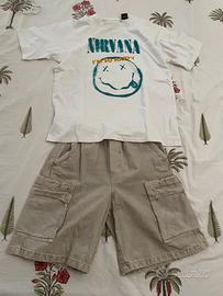 T-shirt e bermuda Zara 13-14Y
