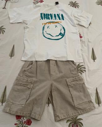 T-shirt e bermuda Zara 13-14Y