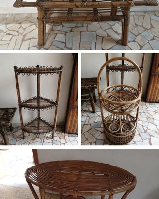 Arredi in rattan per giardini o interni