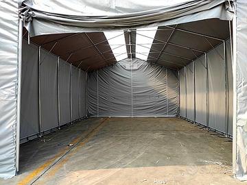 Tendostruttura 6x12m Completa ZINCATO/PVC -- H4.3m