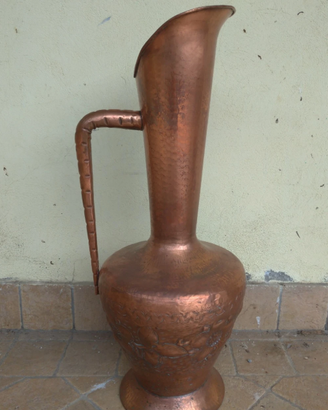 Grande vaso in rame H 81 cm vintage arredo porta