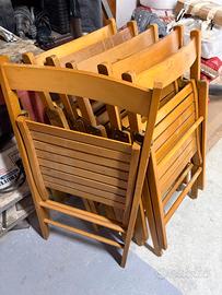 sedia in legno chiudibile