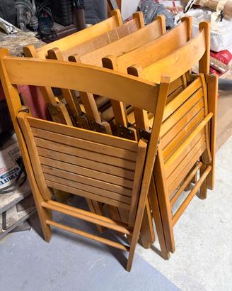 sedia in legno chiudibile