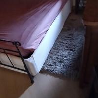  letto con contenitore in ferro battuto 