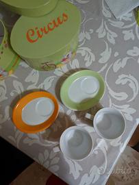 Set di 3 coppie di tazzine da caffè Circus