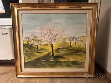 Grande quadro a olio con cornice di pregio
