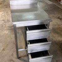 Tavolo banco cassettiera professionale 80x64x88