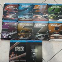 Blu Ray Fast e Furious + Creed 1 e 2