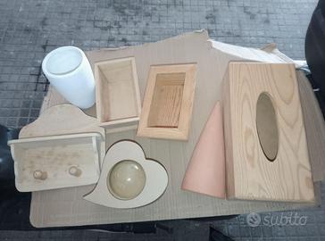 Oggetti per decoupage e fai da te