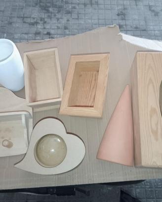 Oggetti per decoupage e fai da te