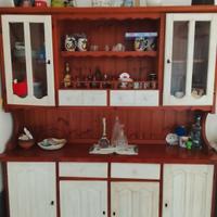 cucina economica, vetrina e credenza 