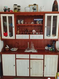 cucina economica, vetrina e credenza 