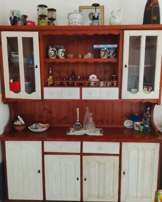cucina economica, vetrina e credenza 