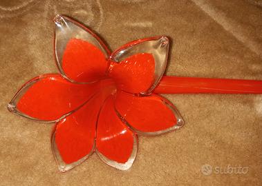 Fiore in vetro Murano 