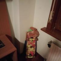 Valigia, skate, mazza da baseball, biliardo