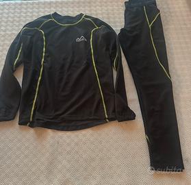 Maglietta e pantalone termici neve bambino/a