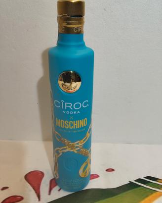 VODKA CIROC MOSCHINO BOTTIGLIA VUOTA 