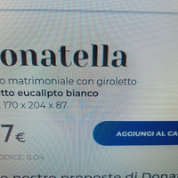 Letto matrimoniale modello Donatella
