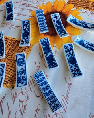 12 Poggia bacchette Vintage China in ceramica