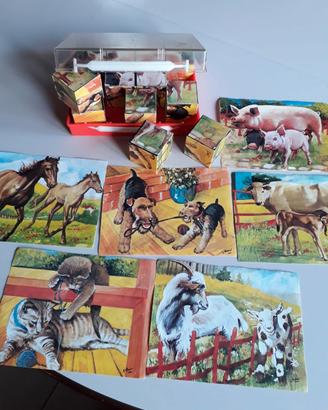 Gioco da tavolo con cubi anni 80